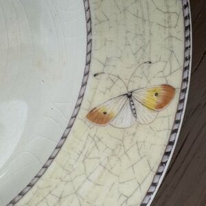 Wedgwood Sarah’s Garden Cream and Orange Butterfly Dinner Plate